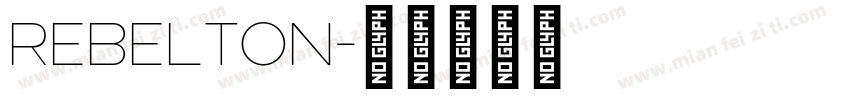 Rebelton字体转换