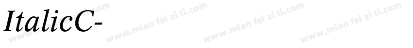 ItalicC字体转换