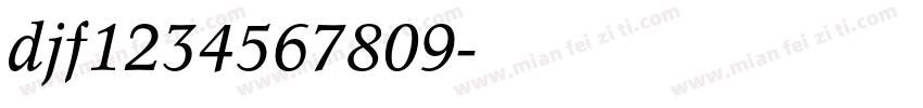 djf1234567809字体转换