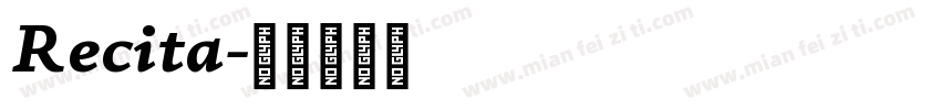Recita字体转换