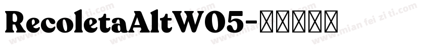 RecoletaAltW05字体转换