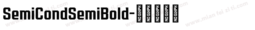 SemiCondSemiBold字体转换
