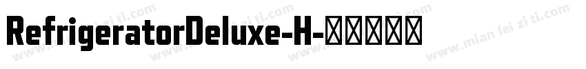 RefrigeratorDeluxe-H字体转换