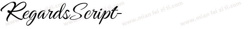 RegardsScript字体转换
