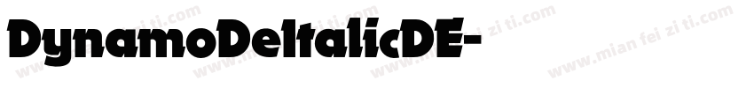 DynamoDeItalicDE字体转换