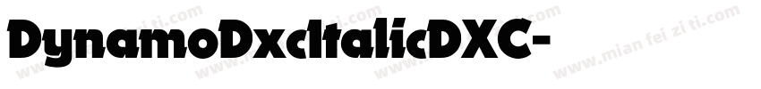 DynamoDxcItalicDXC字体转换