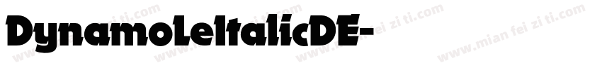 DynamoLeItalicDE字体转换