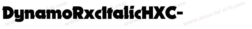 DynamoRxcItalicHXC字体转换