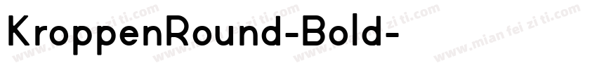 KroppenRound-Bold字体转换