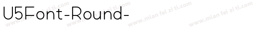 U5Font-Round字体转换