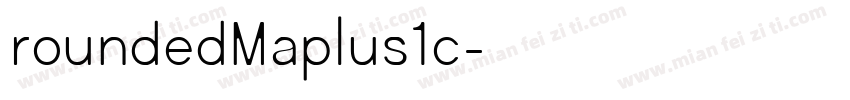 roundedMaplus1c字体转换