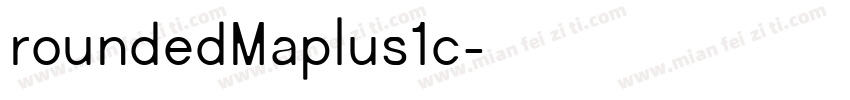 roundedMaplus1c字体转换