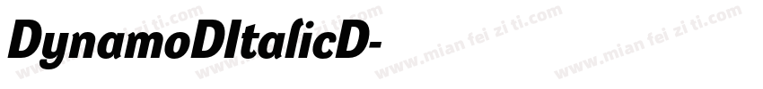DynamoDItalicD字体转换