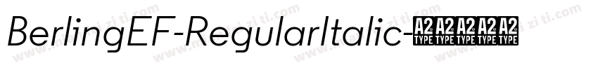 BerlingEF-RegularItalic字体转换