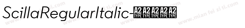 ScillaRegularItalic字体转换