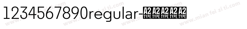 1234567890regular字体转换