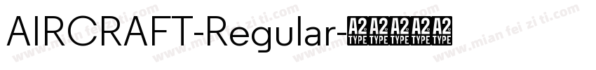 AIRCRAFT-Regular字体转换