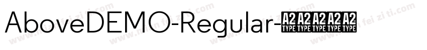AboveDEMO-Regular字体转换