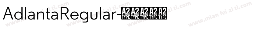 AdlantaRegular字体转换