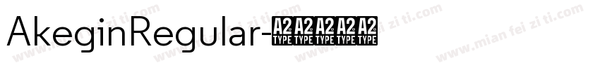 AkeginRegular字体转换