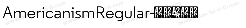 AmericanismRegular字体转换