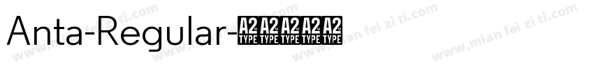 Anta-Regular字体转换