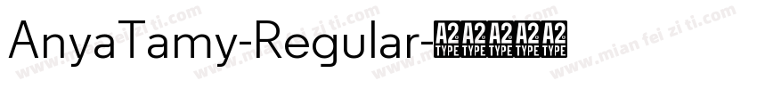 AnyaTamy-Regular字体转换