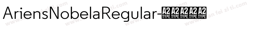 AriensNobelaRegular字体转换