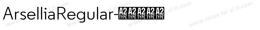ArselliaRegular字体转换