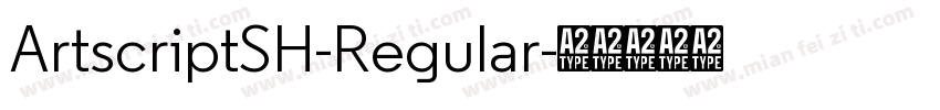 ArtscriptSH-Regular字体转换