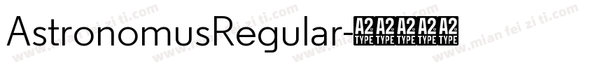 AstronomusRegular字体转换