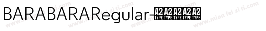 BARABARARegular字体转换
