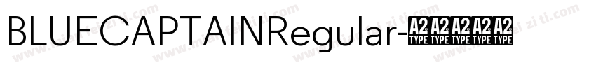 BLUECAPTAINRegular字体转换