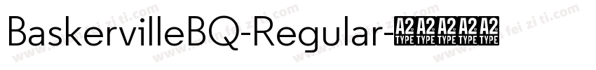 BaskervilleBQ-Regular字体转换
