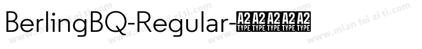 BerlingBQ-Regular字体转换