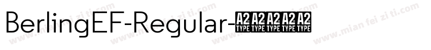 BerlingEF-Regular字体转换
