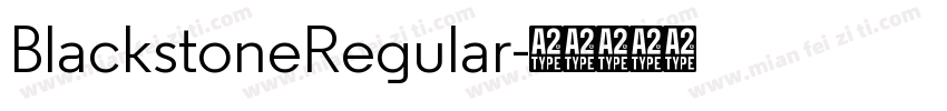 BlackstoneRegular字体转换
