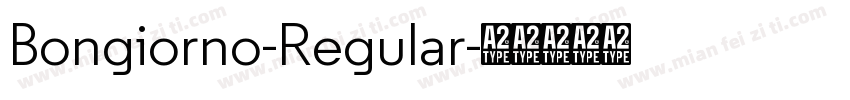 Bongiorno-Regular字体转换