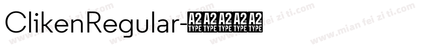 ClikenRegular字体转换