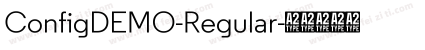 ConfigDEMO-Regular字体转换