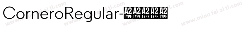 CorneroRegular字体转换