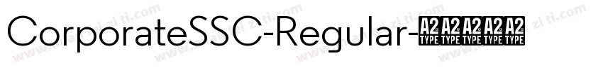 CorporateSSC-Regular字体转换