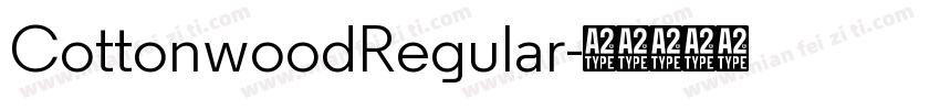 CottonwoodRegular字体转换
