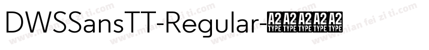 DWSSansTT-Regular字体转换