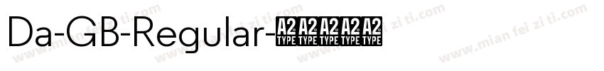 Da-GB-Regular字体转换