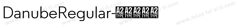 DanubeRegular字体转换