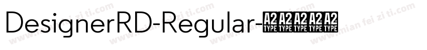 DesignerRD-Regular字体转换