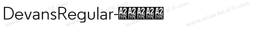 DevansRegular字体转换