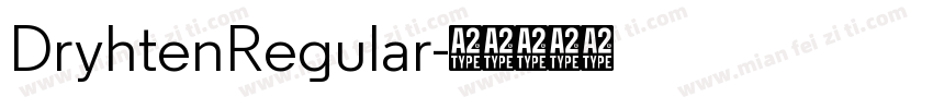 DryhtenRegular字体转换