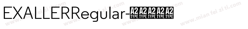 EXALLERRegular字体转换